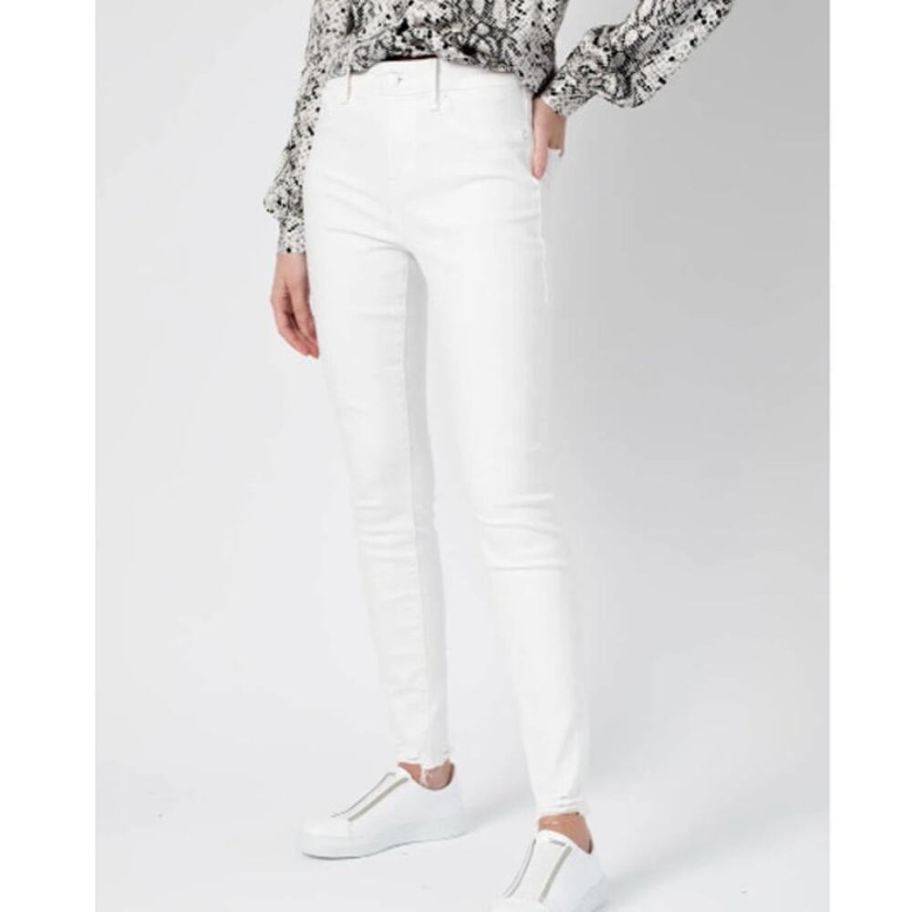 NWT Good American Women Good Leg High Waisted Raw Hem Denim‎ Jeans Size 20 White